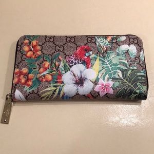GG wallet with tropical print